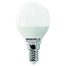 Світлодіодна лампа LED 5Вт, E14, 220В, INTERTOOL LL-0102